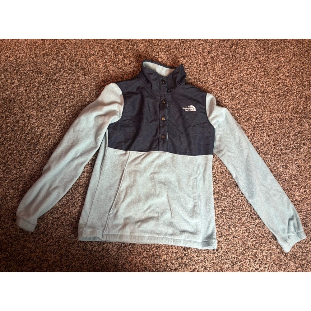 The North Face 4 Snap Denali Fleece Pullover Women's Small Blue